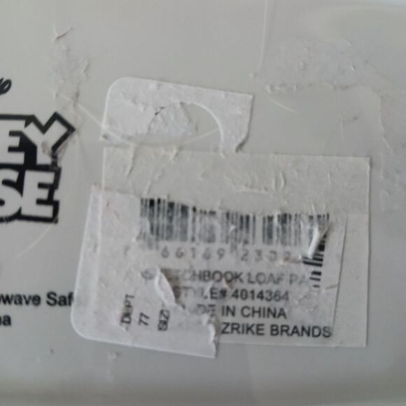 DISNEY x ZRIKE Sketch Book Collection Loaf Pan Mickey Mouse 9 1/8" x 5" NEW - Picture 8 of 10